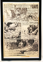Load image into Gallery viewer, Swamp Thing #9 pg. 10 by Bernie Wrightson 11x17 FRAMED Original Art Poster DC Comics