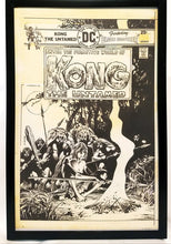 Load image into Gallery viewer, Kong the Untamed #2 by Bernie Wrightson 11x17 FRAMED Original Art Poster DC Comics