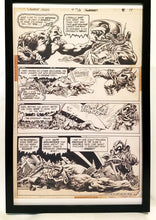 Load image into Gallery viewer, Swamp Thing #9 pg. 9 by Bernie Wrightson 11x17 FRAMED Original Art Poster DC Comics