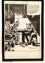 Load image into Gallery viewer, House of Mystery #211 pg. 1 by Bernie Wrightson 11x17 FRAMED Original Art Poster DC Comics