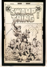 Load image into Gallery viewer, Swamp Thing #5 by Bernie Wrightson 11x17 FRAMED Original Art Poster DC Comics