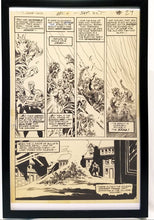 Load image into Gallery viewer, Swamp Thing #6 pg. 19 by Bernie Wrightson 11x17 FRAMED Original Art Poster DC Comics
