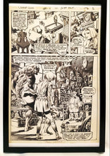 Load image into Gallery viewer, Swamp Thing #6 pg. 6 by Bernie Wrightson 11x17 FRAMED Original Art Poster DC Comics
