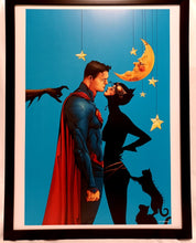 Load image into Gallery viewer, Superman & Catwoman by Jae Lee FRAMED 12x16 Art Print DC Comics Poster