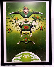 Load image into Gallery viewer, Green Lantern Corps by Jae Lee FRAMED 12x16 Art Print DC Comics Poster