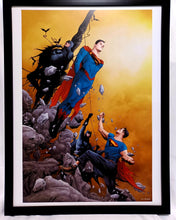 Load image into Gallery viewer, Batman & Superman by Jae Lee FRAMED 12x16 Art Print DC Comics Poster