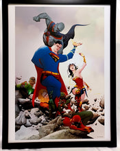Load image into Gallery viewer, Justice League of America by Jae Lee FRAMED 12x16 Art Print DC Comics Poster