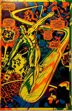 Load image into Gallery viewer, Silver Surfer by Jack Kirby 20x30 Black Light Art Marvel Comics Poster Third Eye Print