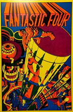 Load image into Gallery viewer, Fantastic Four by Jack Kirby 20x30 Black Light Art Marvel Comics Poster Third Eye Print