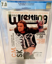 Load image into Gallery viewer, Pro Wrestling Illustrated Magazine Nov 2009 CGC 7.0 - CM Punk & Mickie James AEW