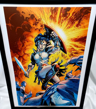 Load image into Gallery viewer, Wonder Woman Dark Nights Metal by Jim Lee FRAMED 12x16 Art Print DC Comics Poster