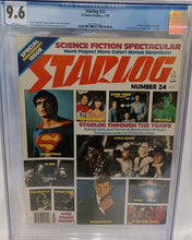 Load image into Gallery viewer, Starlog Magazine #24 July 1979 CGC 9.6 - Star Wars, Superman, Hulk, Star Trek cover
