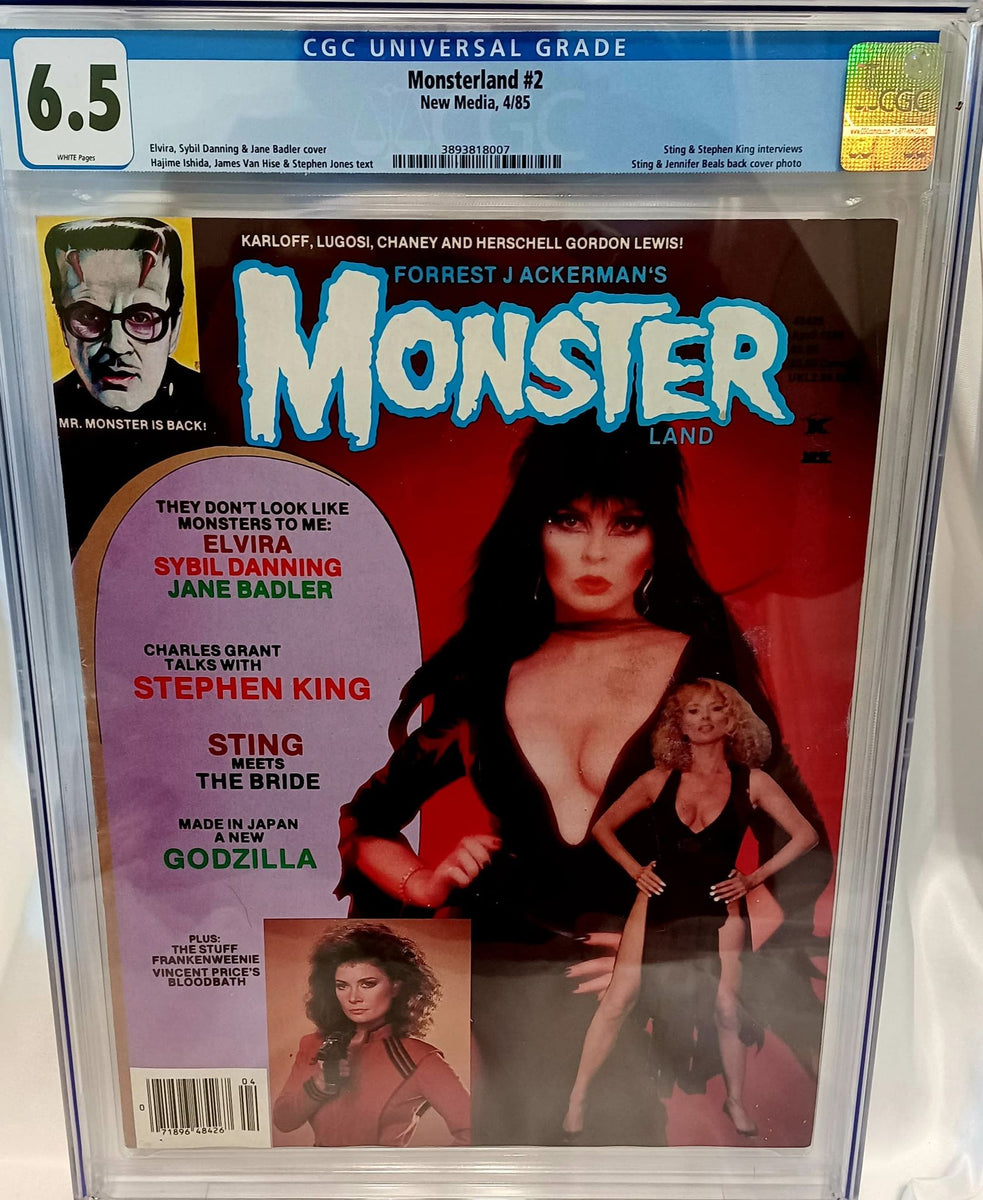 Monsterland #2 April 1985 CGC 6.5 - First national Elvira