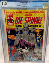 Load image into Gallery viewer, Web of Spider-Man #32 CGC 7.0 - German, Kraven's Last Hunt - highest on census!