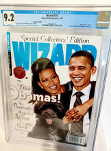 Load image into Gallery viewer, Wizard Magazine #213 CGC 9.2 - Michelle & Barack Obama Variant Cover, Highest on census