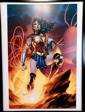 Load image into Gallery viewer, Wonder Woman by Jim Lee FRAMED 12x16 Art Print DC Comics Poster