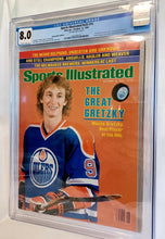 Load image into Gallery viewer, Sports Illustrated Oct 12, 1981 Magazine CGC 8.0 - Wayne Gretzky First Cover RC