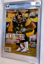 Load image into Gallery viewer, Sports Illustrated Jan 31, 2011 Magazine CGC 9.4 - James Harrison Steelers cover Newsstand