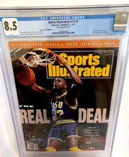 Load image into Gallery viewer, Sports Illustrated Jan 21, 1991 Magazine CGC 8.5 - Shaq Shaquille O'Neal First Cover RC