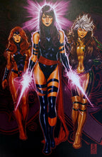 Load image into Gallery viewer, Psylocke, Rogue & Jean Grey by Mark Brooks 9.5x14.25 Art Poster Print New Marvel Comics