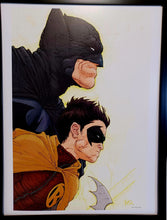 Load image into Gallery viewer, Batman and Robin by Frank Quitely FRAMED 12x16 Art Print DC Comics Poster