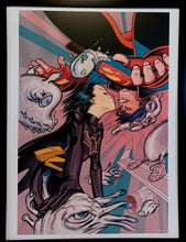 Load image into Gallery viewer, Batgirl & Superman by James Jean FRAMED 12x16 Art Print DC Comics Poster