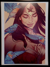 Load image into Gallery viewer, Wonder Woman by Jenny Frison FRAMED 12x16 Art Print DC Comics Poster