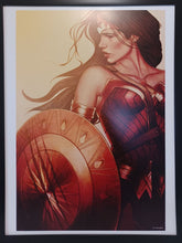 Load image into Gallery viewer, Wonder Woman by Jenny Frison FRAMED 12x16 Art Print DC Comics Poster