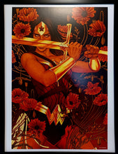 Load image into Gallery viewer, Wonder Woman by Jenny Frison FRAMED 12x16 Art Print DC Comics Poster