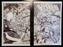 Load image into Gallery viewer, Uncanny X-Men #304 by John Romita Jr Set of 2 11x17 FRAMED Original Art Poster Print