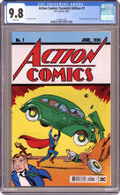 Load image into Gallery viewer, Action Comics #1 Facsimile Edition CGC 9.8 (1st Superman, DC Comics)