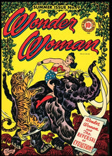 Load image into Gallery viewer, Wonder Woman #9 9x12 FRAMED Art Print, Vintage 1944 DC Comics