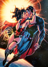 Load image into Gallery viewer, Superman Wonder Woman 12x16 FRAMED Art Print by Jim Lee, New DC Comics
