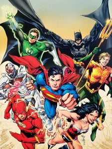 Justice League JLA Batman Superman 12x16 FRAMED Art Print by Ivan Reis, New DC Comics