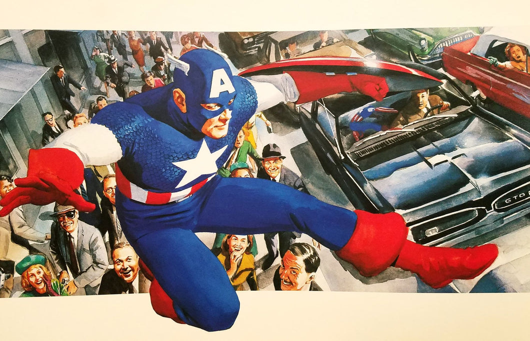 Captain America Marvels 11x16 Art Print by Alex Ross, New Marvel Comics cardstock