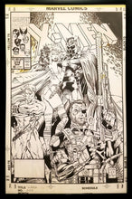 Load image into Gallery viewer, Uncanny X-Men #274 by Jim Lee 11x17 FRAMED Original Art Poster Marvel Comics
