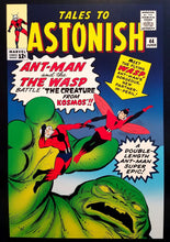 Load image into Gallery viewer, Tales to Astonish #44 12x16 FRAMED Art Print by Jack Kirby (1st Wasp 1963), New Marvel Comics cardstock
