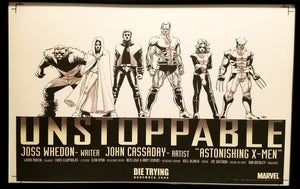 Astonishing X-Men John Cassaday 11x17 FRAMED Original Art Poster Marvel Comics