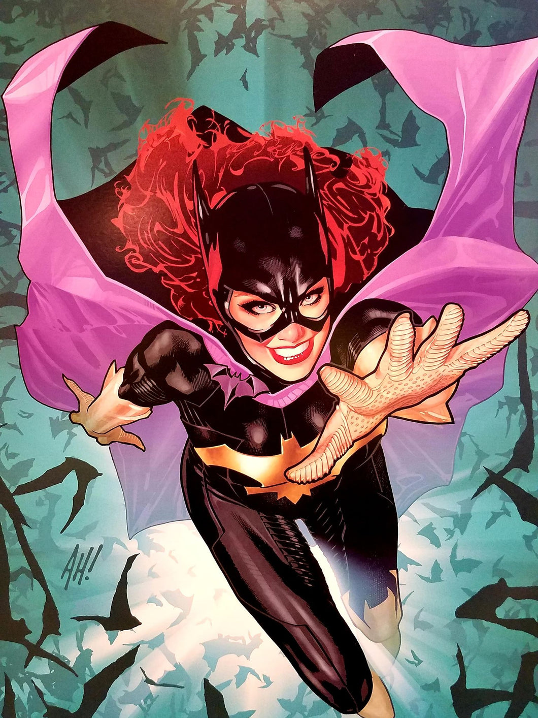 Batgirl 12x16 FRAMED Art Print by Adam Hughes, New DC Comics