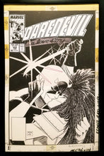 Load image into Gallery viewer, Daredevil #255 by John Romita Jr. 11x17 FRAMED Original Art Poster Marvel Comics

