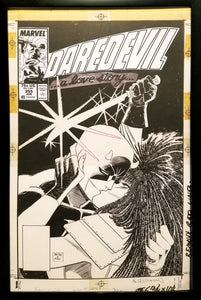 Daredevil #255 by John Romita Jr. 11x17 FRAMED Original Art Poster Marvel Comics