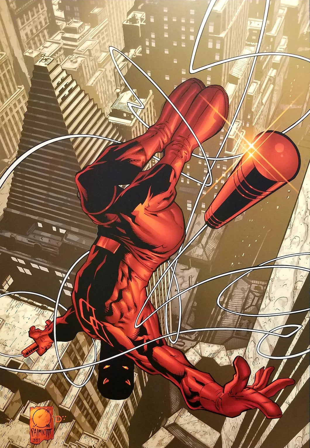 Daredevil #1 16x11 Art Print by Joe Quesada (1998), New Marvel Comics cardstock