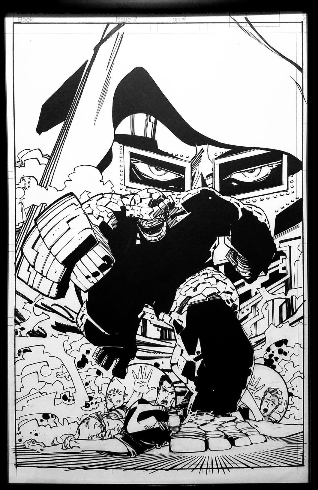 Fantastic Four #350 Walt Simonson 11x17 FRAMED Original Art Poster Marvel Comics