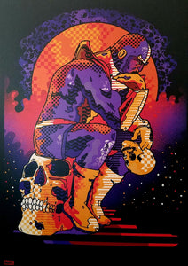 Thanos by We Buy Your Kids MONDO 11x16 Art Poster Print Marvel Comics