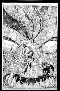 Wolverine & the X-Men #33 Nick Bradshaw 11x17 FRAMED Original Art Poster Marvel Comics