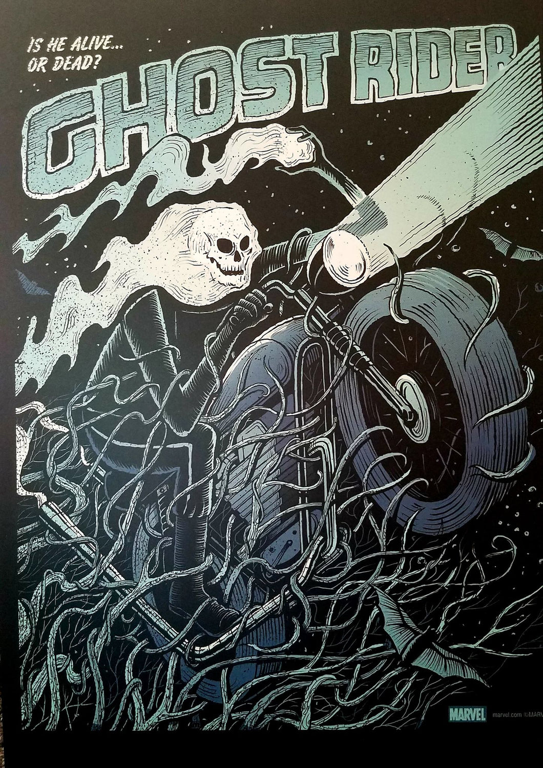 Ghost Rider by Methane Studios MONDO 11x16 Art Poster Print Marvel Comics