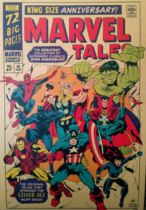 Silver Age of Marvel Comics by Johnny Dombrowski MONDO 11x16 Art Poster Print Marvel Tales