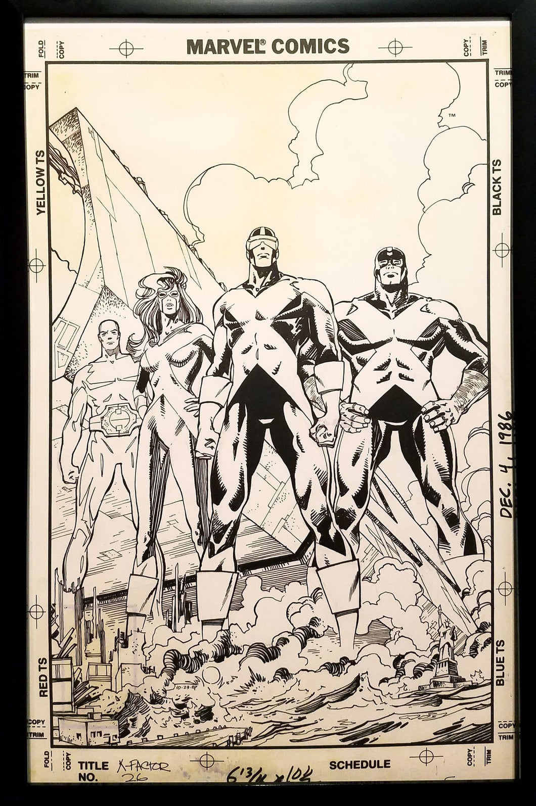 X-Factor #26 by Walter Simonson 11x17 FRAMED Original Art Poster Marvel Comics