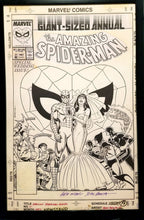 Load image into Gallery viewer, Amazing Spider-Man Wedding Annual #21 John Romita 11x17 FRAMED Original Art Poster Marvel Comics
