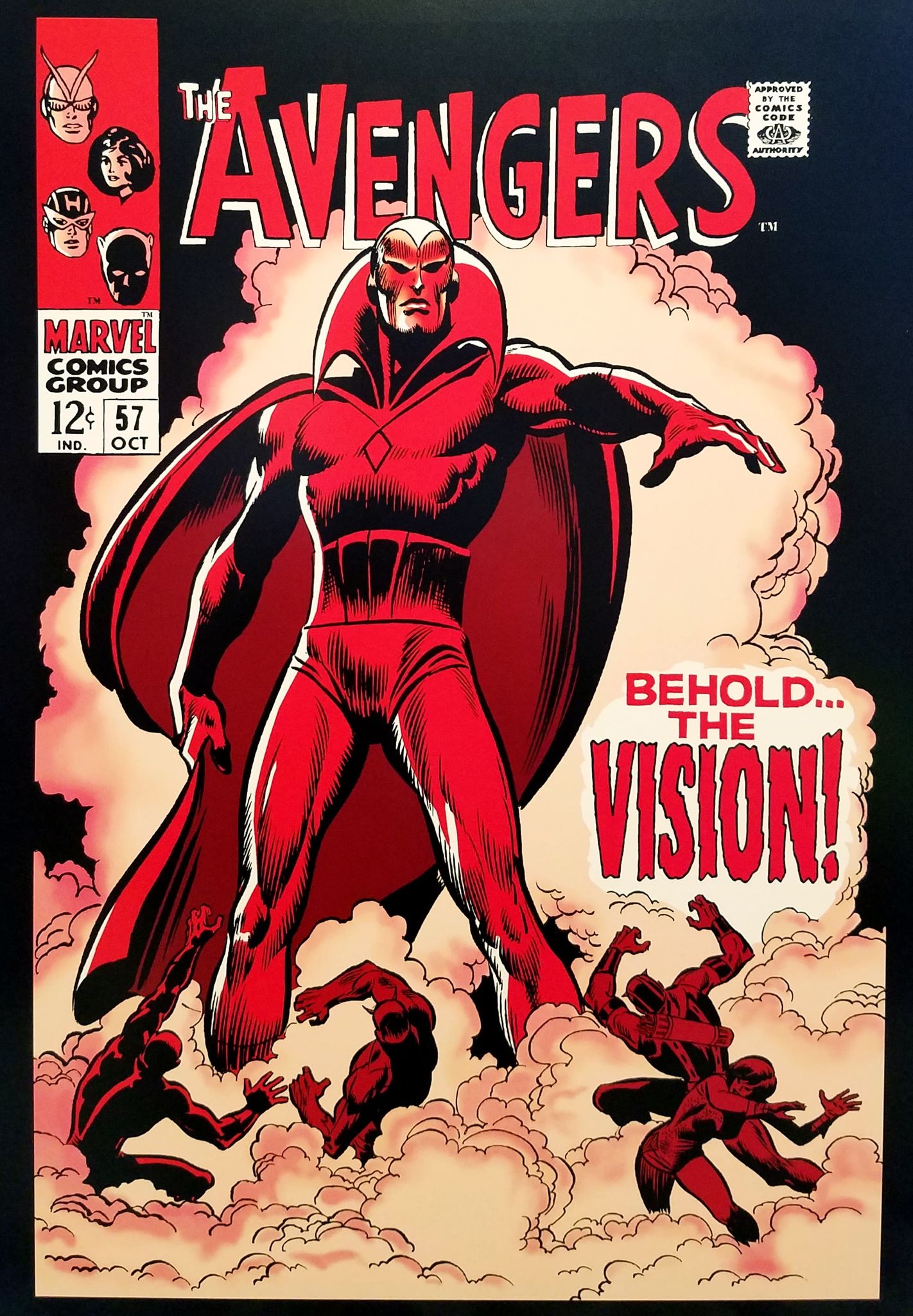 Avengers #57 12x16 FRAMED Art Print by John Buscema (1st Vision